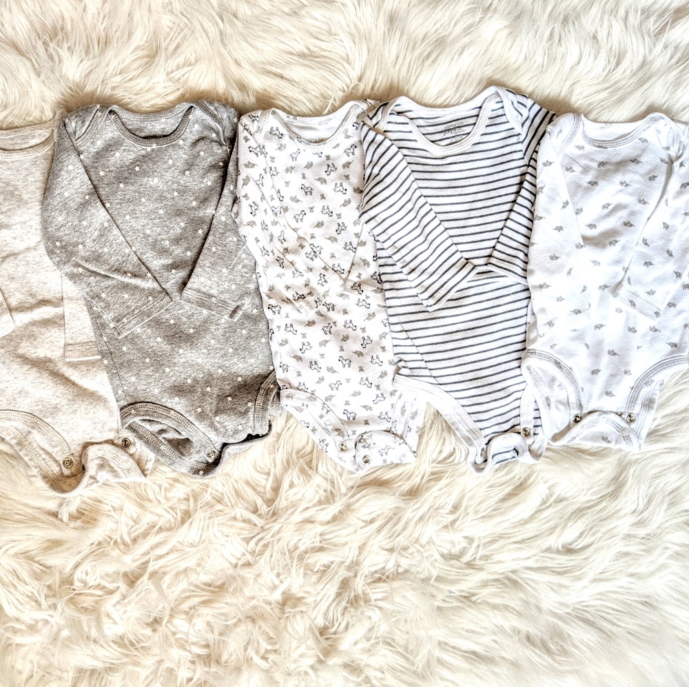 Carter's long sleeve onesies